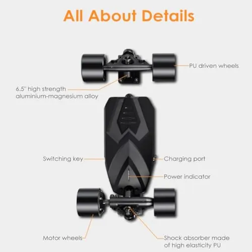 H3 Diy Electric Skateboard Kit With Remote,