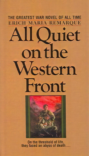 All Quiet On The Western Front, De Erich Maria Remarque. Editorial Perfection Learning, Tapa Dura En Inglés
