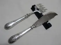 Comprar Antig Set Cubiertos Servir Franceses Anezin Espátula Tenedor