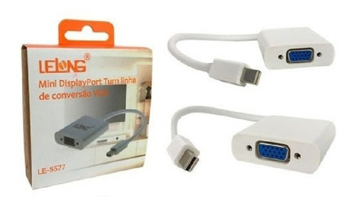 Imagem 1 de 6 de Mini Displayport Turn Linha De Conversão Vga Lelong Le-5577