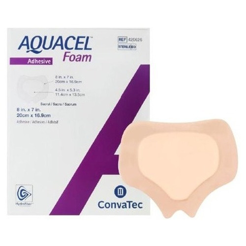 Aquacel Foam Sacra  De Espuma Convatec 5 Unid - Deltamed