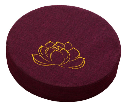 Cojín De Meditación Con Funda Extraíble Violeta 6cm