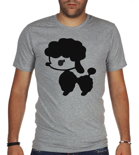 Remera De Hombre Perrita Peluda Vector