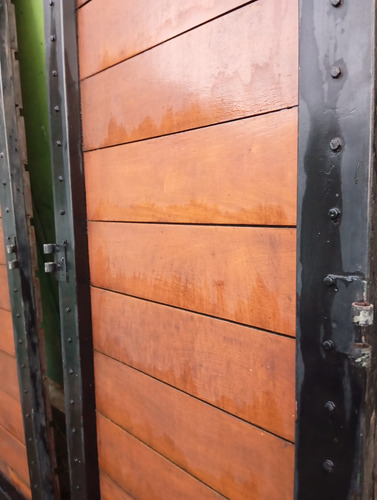 2 Puertas De Viraró Y Hierro 218 Alto X 170 Ancho La Plata Marrón