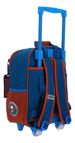 Mochila Mario Bros Brife Kinder Con Carro Mb70213-9 Color Multicolor