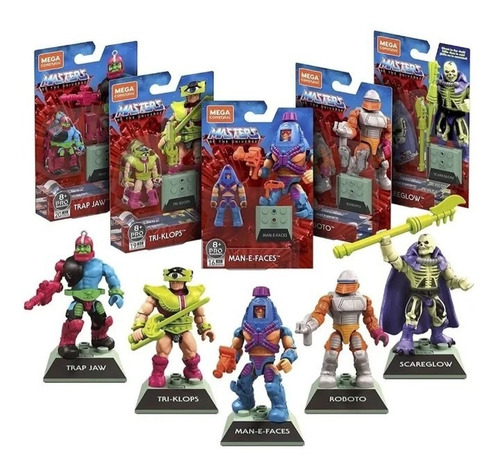 Mega Construx Masters Of The Universe Pro Builders 5 Pack (Usado)