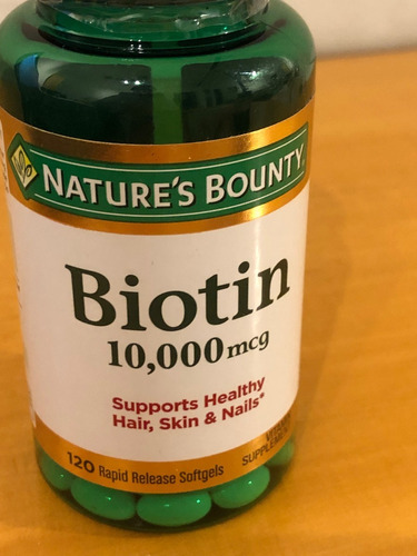 Biotin 10000mcg- X 120 Capsulas-  Natures Bounty