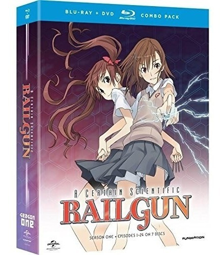 A Certain Cientific Railgun Temporada 1 Serie Blu-ray + Dvd