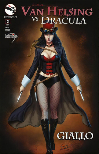 Van Helsing Vs Dracula #3b, De Shand, Patrick. Editorial Kamite Comic, Tapa Blanda, Edición 01 En Español, 2017