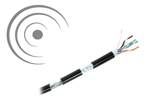 Imagen 2 de 6 de Cable Ftp Cat5 Blindado 100% Cobre Exterior 305m Linkedpro