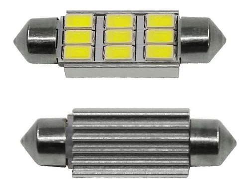 Lampara 9 Led Tubular Plafón De Techo Aluminio X Juego