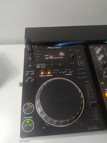 Kit Dj Pioneer 2 Cdj-350 + Mixer Djm-400 + Case Sob Medida
