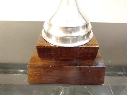Imagen 7 de 7 de Antigua Copa Trofeo Bañado En Plata