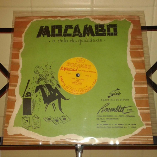 78 Rpm Anilza Leoni 1958 (debut) Selo Mocambo 15208