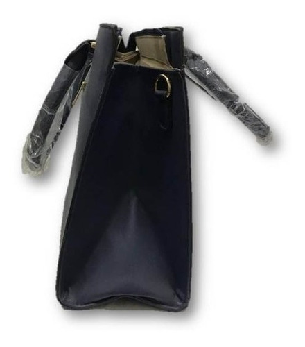 Imagen 3 de 5 de Bolso De Dama Modelo Diseño Cuadros Azul/café Ber3jy7