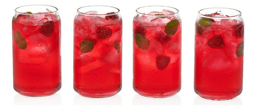 Libbey Classic Can Tumbler Vaso 473 ml (16 oz) de Vidrio Juego de 4 piezas