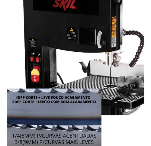 Kit 3 Serras Fita Pronta P Skil 3385 - 1/4 X 1.51 X 6dpp