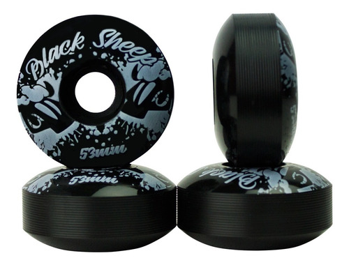 Imagem 1 de 6 de Rodinha Iniciante Skate Roda Black Sheep 53mm Pu 97a