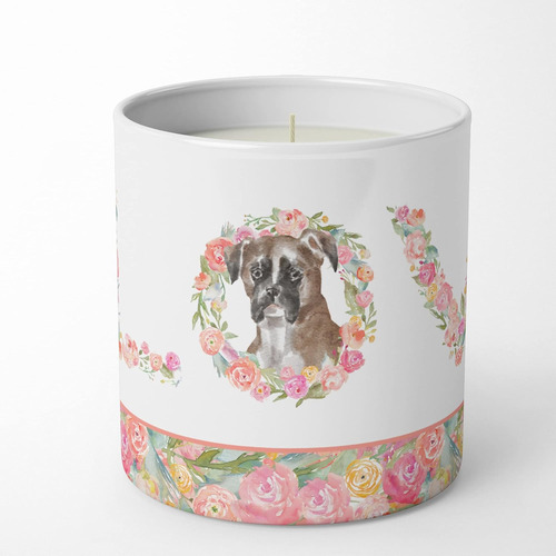 Wdk4341cdl Boxer #3 Love - Vela De Soja Decorativa De 10 Oz,