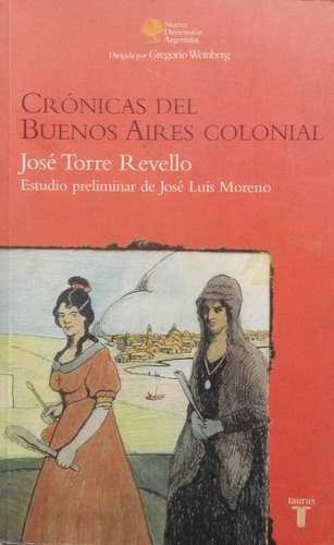 J. Torre Revello / Crónicas Del Buenos Aires Colonial 