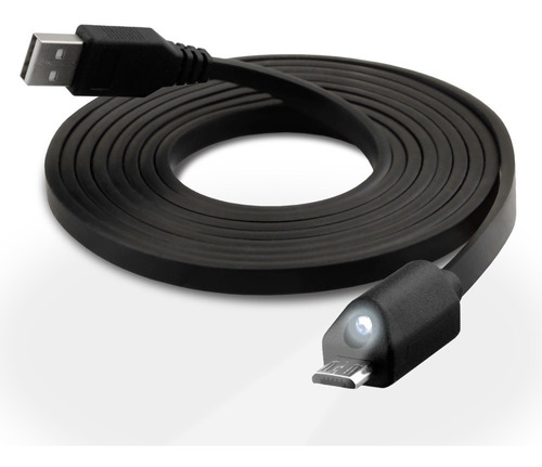Cable De Carga Y Sincronización Naztech Micro Usb 1.8m Luz
