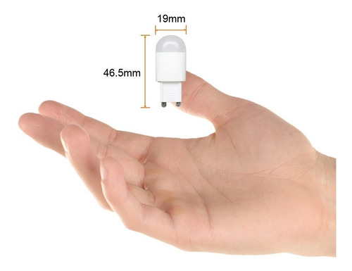 Foco G9 Led Tecnolite, 2w, Luz Suave Cálida, Base G9