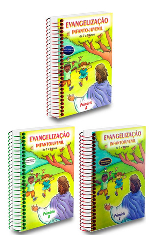 Kit Evangelização Infanto-juvenil -a/b/c-de 7 A 9 Anos-3 Livros: Não Aplica, De Organizado Por: Equipe De Evangelizacao Infanto-juvenil. Editorial Aliança, Tapa Mole En Português, 2022