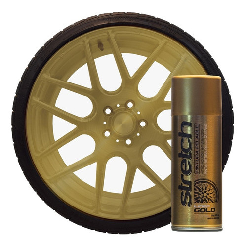 Pintura Removible Automotor Aerosol Linea Gold Stretch - Mm