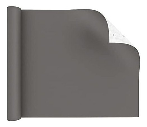 Papel Tapiz - Decotalk Matte Grey Wallpaper Self Adhesive Wa