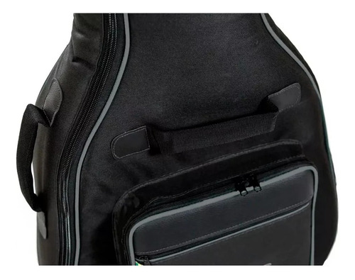 Capa Bag Para Violão Folk Avs Ch200 Acolchoada Super Luxo Cor Preto