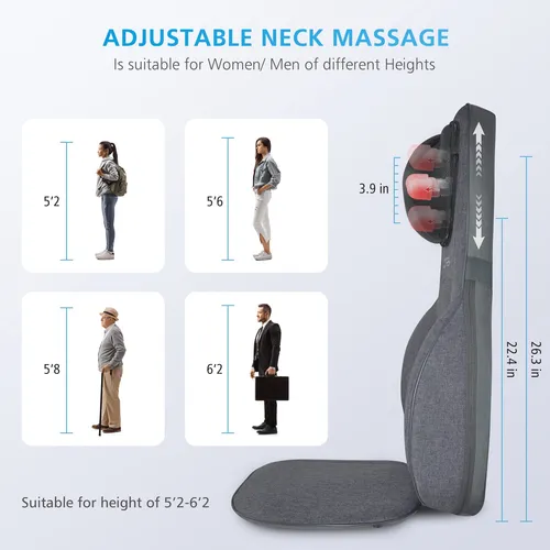 Sillón De Masaje Cómodo Para Cuello Y Espalda Shiatsu Con So