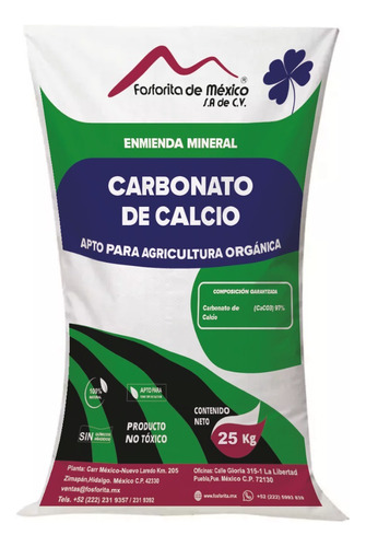Carbonato De Calcio 25 Kg  M325