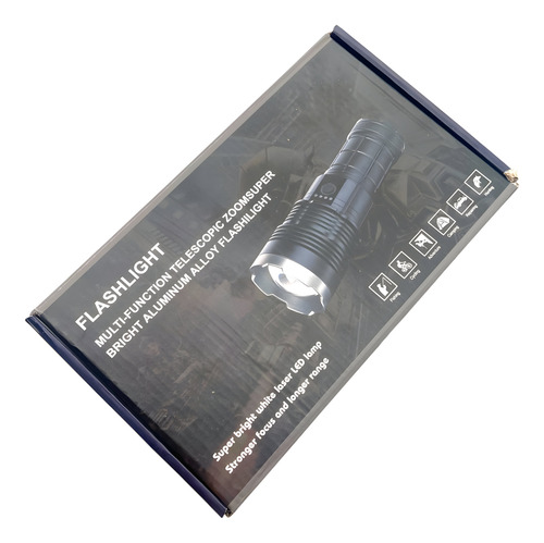 Lampara Super Potente Power Bank Linterna Led Super Zoom