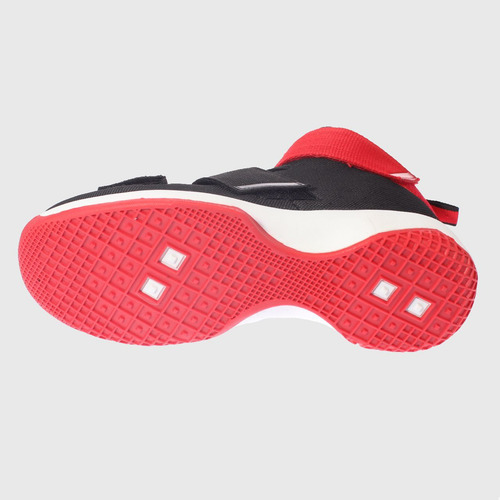 Zapatilla Negro/rojo Vía Franca Art. 81224red