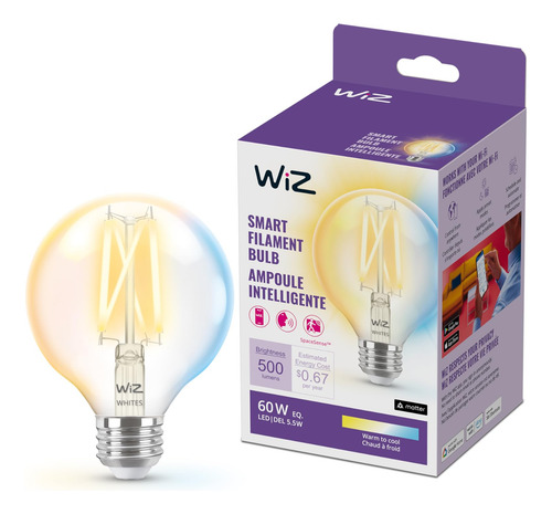 Wiz Foco G25 Tunable White Controlable Por Wi-fi