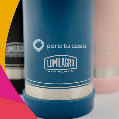 Imagen 7 de 11 de Termo Lumilagro Luminox Color De Acero Inoxidable 1lt