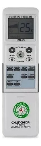 Control Remoto Univ. Para Minisplit Aire Acondicionado Rheem