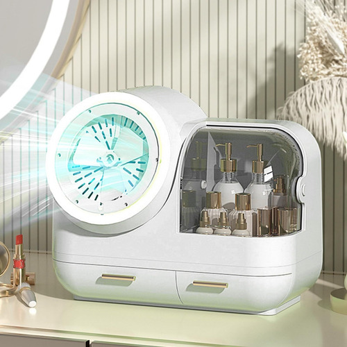 Caja De Almacenamiento De Maquillaje Con Espejo De Luz Led
