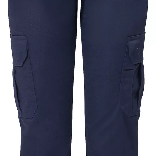 Pantalón Cargo Industrial Para Mujer Lazzar Color Marino