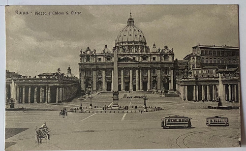 Antigua Postal, Basílica De San Pedro, Roma, Italia, P0192