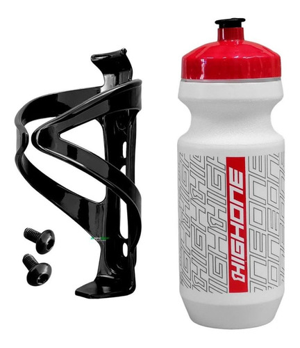 Kit Suporte 15g + Garrafinha Caramanhola High One Bike 500ml