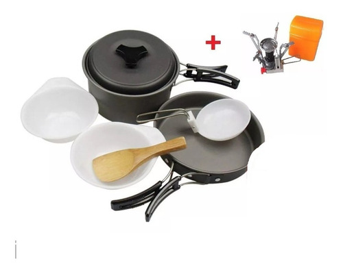 Set De Camping Ollas (1-2 Per) Y Cocinilla / Hiking Outdoor