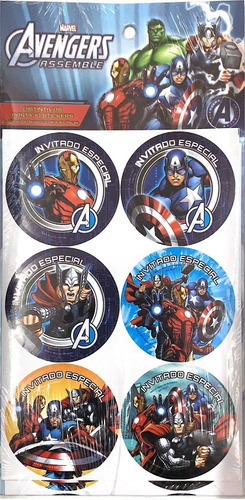 Distintivo Sticker Avengers Fiesta C/24pz 0ave0