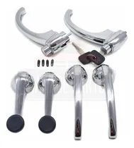 Comprar Kit Cromo Ext Int Maçanetas Manivelas C10 C14 D10 Veraneio