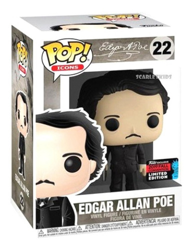 Funko Pop Edgar Alan Poe Edicion Limitada Exclusivo 22 Orig