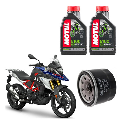 Motul 15w50 Kit Troca Óleo Bmw G 310 Gs G 310 R Jfo0b01