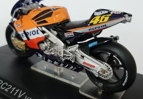 Miniatura moto de corrida Honda Rc211V GP Maisto motinha metal