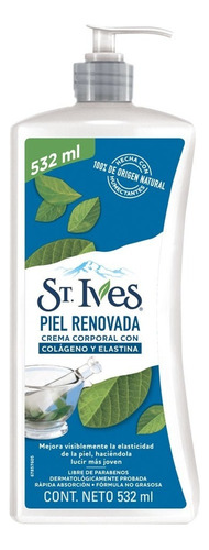 Crema Corporal St Ives Colágeno Y Elastina Piel Renovada Fragancia Neutral Tipo de envase Pote