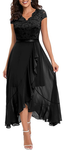 Vestido Largo Casual Formal Flores Botones Estil Kimono