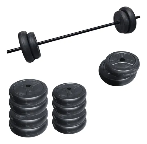 Kit Barra y Mancuernas 30 kg - Health & Fitness